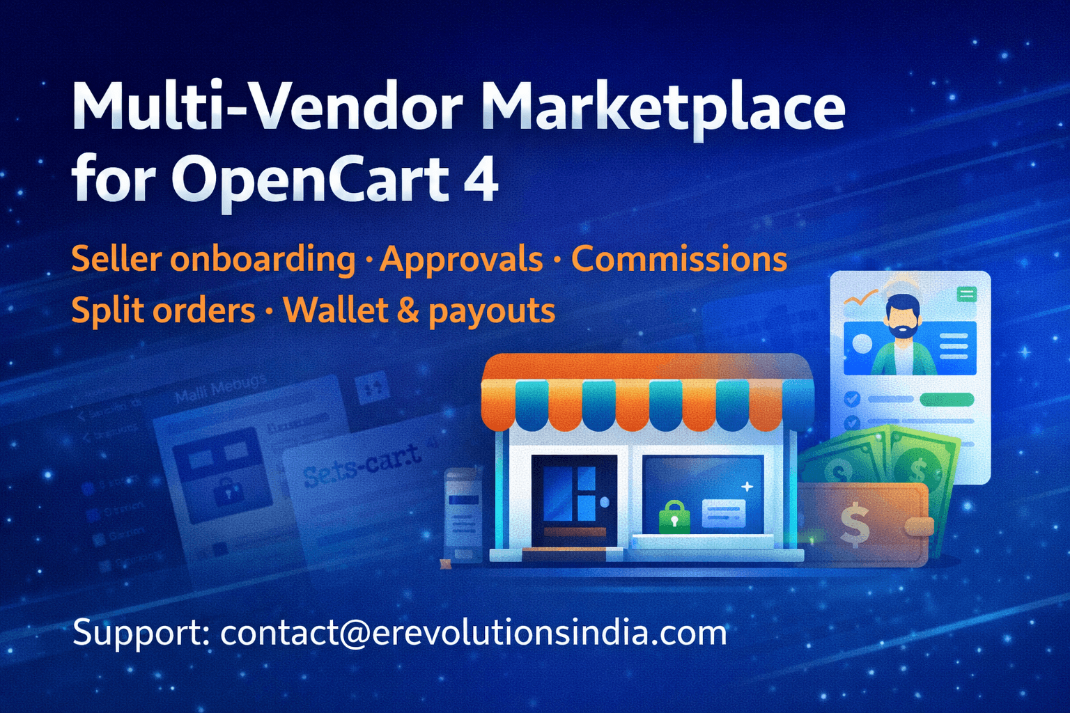 VendorHub multi-vendor marketplace for OpenCart banner